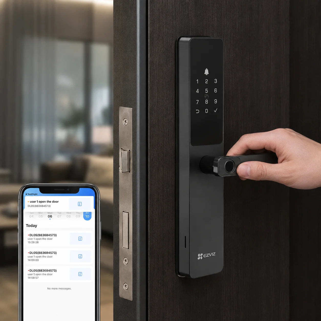 Cerradura Inteligente EZVIZ DL05 WiFi con Huella Digital